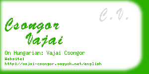csongor vajai business card